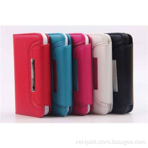 Custom wallet leather cases for iPhone 5/5S, business style ddesign